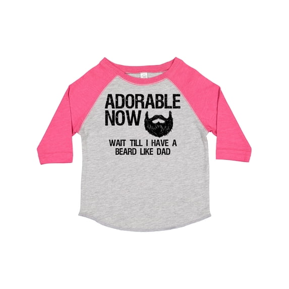 Inktastic Adorable Now...wait Till I Have a Beard Like Dad Boys Toddler T-Shirt