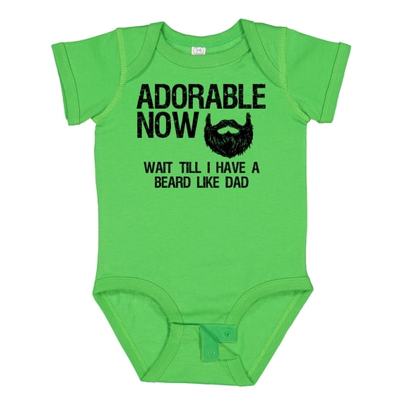 Inktastic Adorable Now...wait Till I Have a Beard Like Dad Boys Baby Bodysuit