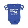thumbnail image 1 of Inktastic Adorable Now...wait Till I Have a Beard Like Dad in White Boys Baby Bodysuit, 1 of 5