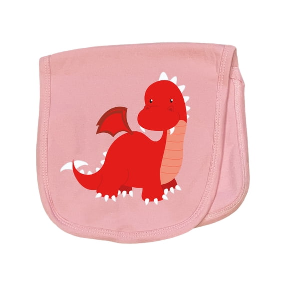 Inktastic Adorable Red Dragon Baby Burp Cloth