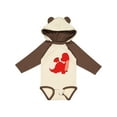 thumbnail image 1 of Inktastic Adorable Red Dragon Boys Long Sleeve Baby Bodysuit, 1 of 5