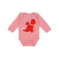 thumbnail image 1 of Inktastic Adorable Red Dragon Boys Long Sleeve Baby Bodysuit, 1 of 5