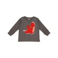 thumbnail image 1 of Inktastic Adorable Red Dragon Boys Long Sleeve Toddler T-Shirt, 1 of 5