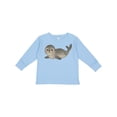 thumbnail image 1 of Inktastic Adorable Seal Illustration Cute Animal Art Boys or Girls Long Sleeve Toddler T-Shirt, 1 of 5