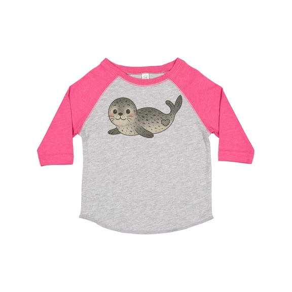 Inktastic Adorable Seal Illustration Cute Animal Art Boys or Girls Toddler T-Shirt