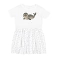 thumbnail image 1 of Inktastic Adorable Seal Illustration Cute Animal Art Girls Toddler Dress, 1 of 5