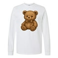 thumbnail image 1 of Inktastic Adorable Teddy Bear Sketch Vintage Charm Long Sleeve T-Shirt, 1 of 5