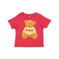 thumbnail image 1 of Inktastic Adorable Vintage Bear Sweater with Hearts Boys or Girls Toddler T-Shirt, 1 of 5