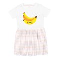 thumbnail image 1 of Inktastic Adorable and Yummy Bananas Girls Toddler Dress, 1 of 5