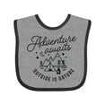thumbnail image 1 of Inktastic Adventure Awaits Outside in Nature with Tent and Mountains Boys or Girls Baby Bib, 1 of 4