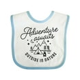 thumbnail image 1 of Inktastic Adventure Awaits Outside in Nature with Tent and Mountains Boys or Girls Baby Bib, 1 of 4