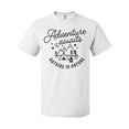 thumbnail image 1 of Inktastic Adventure Awaits Outside in Nature with Tent and Mountains T-Shirt, 1 of 5