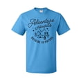 thumbnail image 1 of Inktastic Adventure Awaits Outside in Nature with Tent and Mountains T-Shirt, 1 of 5