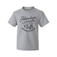thumbnail image 1 of Inktastic Adventure Awaits Outside in Nature with Tent and Mountains Youth T-Shirt, 1 of 5