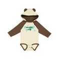 thumbnail image 1 of Inktastic Adventure Awaits Teal World Map Boys or Girls Long Sleeve Baby Bodysuit, 1 of 5