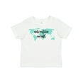 thumbnail image 1 of Inktastic Adventure Awaits Teal World Map Boys or Girls Toddler T-Shirt, 1 of 5