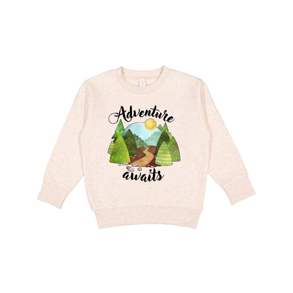 Inktastic Adventure Awaits Woodland Trail Toddler Sweatshirt