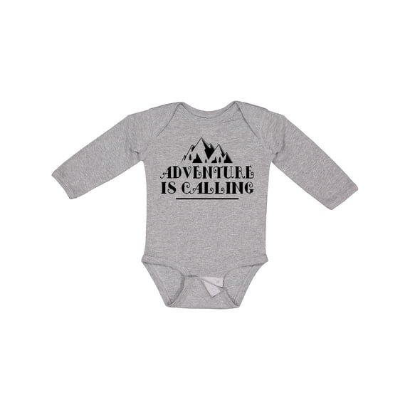 Inktastic Adventure Is Calling Camping Hiking Boys or Girls Long Sleeve Baby Bodysuit
