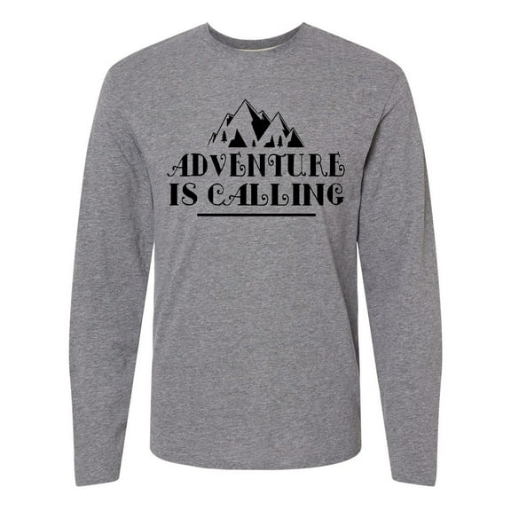 Inktastic Adventure Is Calling Camping Hiking Long Sleeve T-Shirt