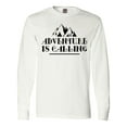 thumbnail image 1 of Inktastic Adventure Is Calling Camping Hiking Long Sleeve T-Shirt, 1 of 5