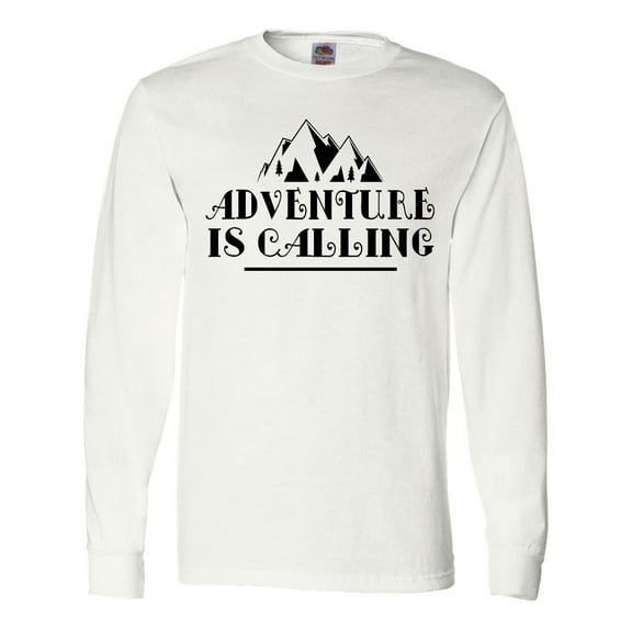 Inktastic Adventure Is Calling Camping Hiking Long Sleeve T-Shirt