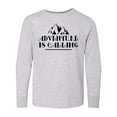 thumbnail image 1 of Inktastic Adventure Is Calling Camping Hiking Long Sleeve Youth T-Shirt, 1 of 5