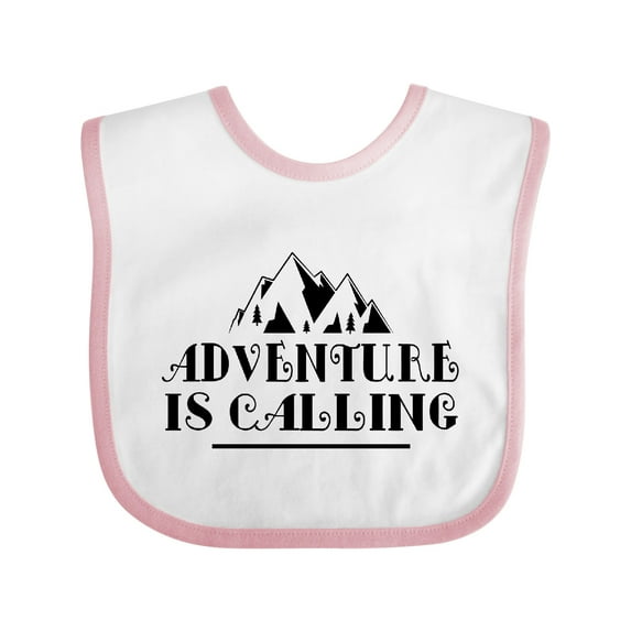 Inktastic Adventure is Calling Camping Hiking Boys or Girls Baby Bib