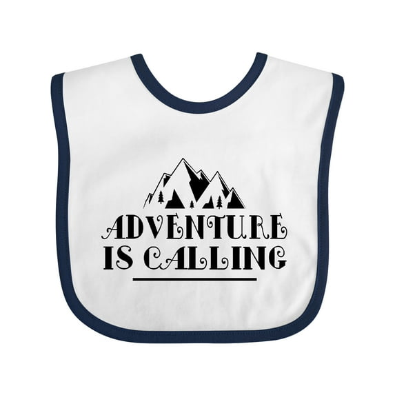 Inktastic Adventure is Calling Camping Hiking Boys or Girls Baby Bib