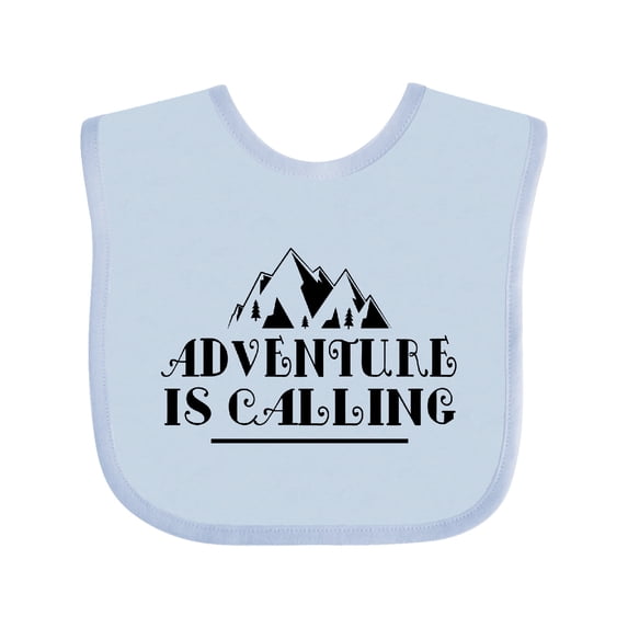 Inktastic Adventure is Calling Camping Hiking Boys or Girls Baby Bib