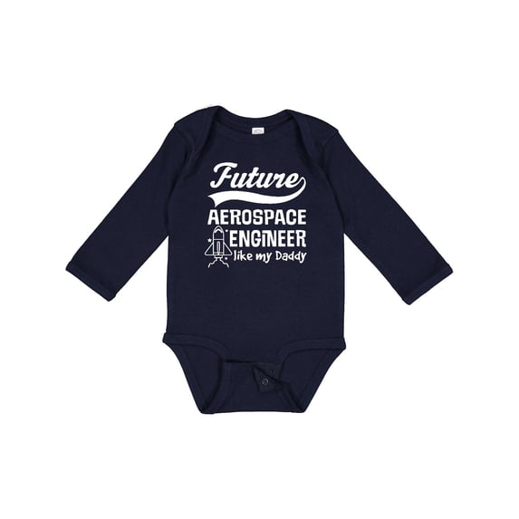Inktastic Aerospace Engineer Like Daddy Boys or Girls Long Sleeve Baby Bodysuit