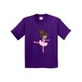 thumbnail image 1 of Inktastic African American Ballerina, Ballet Girl, Pink Tutu Youth T-Shirt, 1 of 5