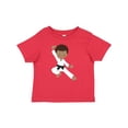 thumbnail image 1 of Inktastic African American Boy, Black Belt, Karate Pose Boys Baby T-Shirt, 1 of 5