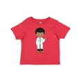 thumbnail image 1 of Inktastic African American Boy, Doctor, Boy Wearing Lab Coat Boys Toddler T-Shirt, 1 of 5