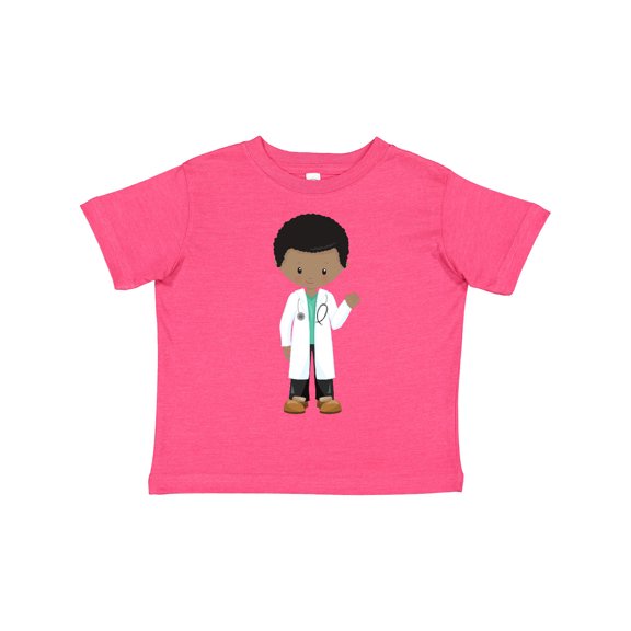 Inktastic African American Boy, Doctor, Boy Wearing Lab Coat Boys Toddler T-Shirt