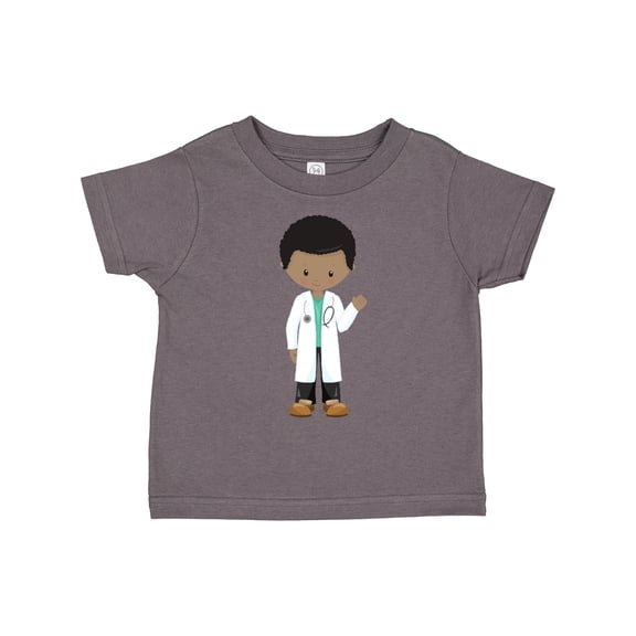 Inktastic African American Boy, Doctor, Boy Wearing Lab Coat Boys Toddler T-Shirt