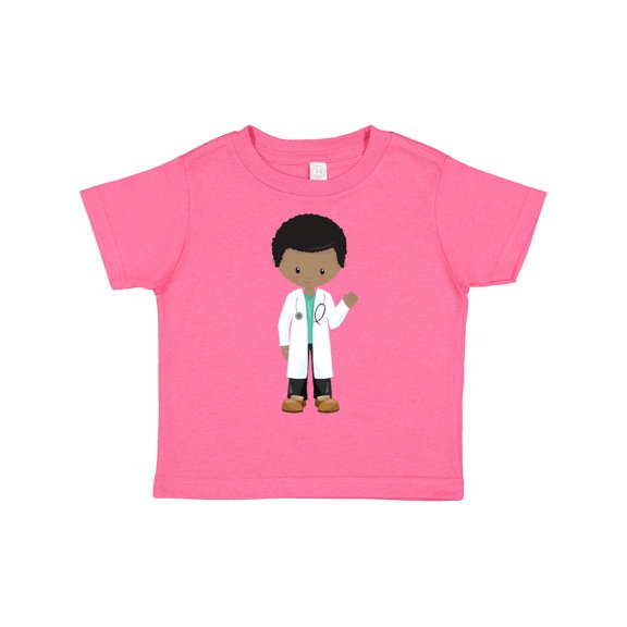 Inktastic African American Boy, Doctor, Boy Wearing Lab Coat Boys Toddler T-Shirt