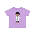 thumbnail image 1 of Inktastic African American Boy, Doctor, Boy Wearing Lab Coat Boys Toddler T-Shirt, 1 of 5
