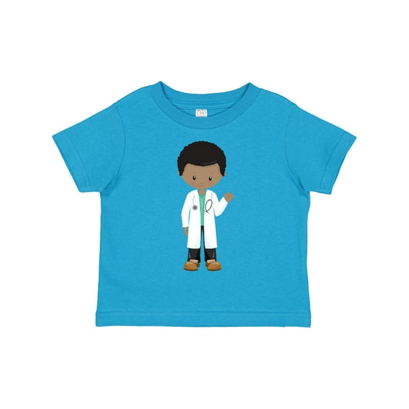 Inktastic African American Boy, Doctor, Boy Wearing Lab Coat Boys Toddler T-Shirt