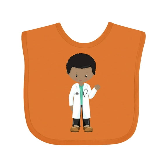 Inktastic African American Boy, Doctor, Lab Coat, Medicine Boys Baby Bib
