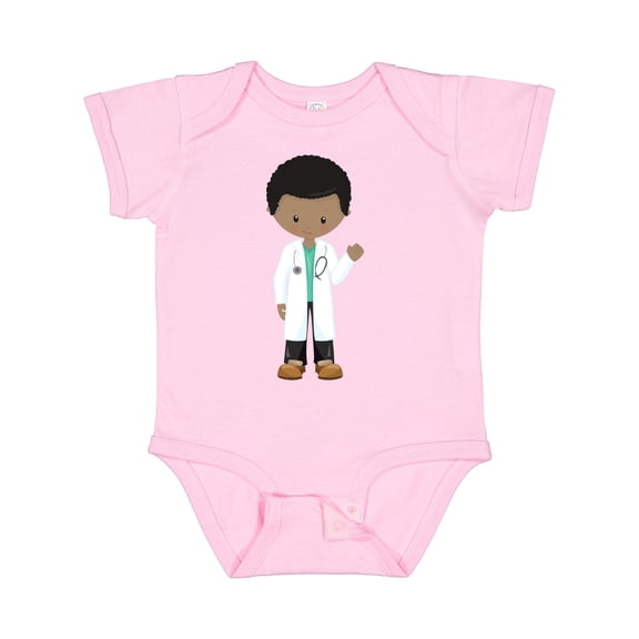 Inktastic African American Boy, Doctor, Lab Coat, Medicine Boys Baby Bodysuit
