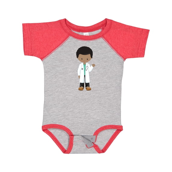 Inktastic African American Boy, Doctor, Lab Coat, Medicine Boys Baby Bodysuit