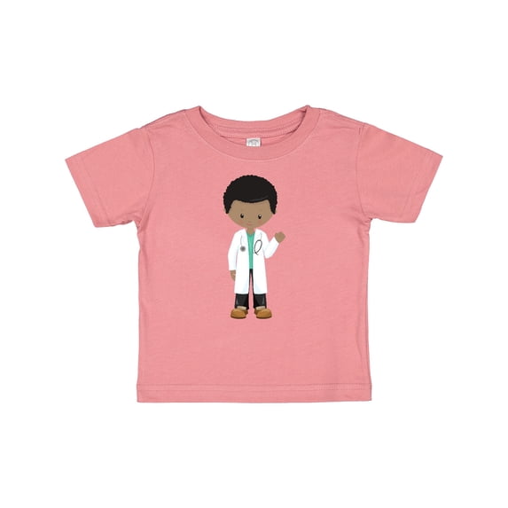 Inktastic African American Boy, Doctor, Lab Coat, Medicine Boys Baby T-Shirt