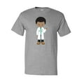 thumbnail image 1 of Inktastic African American Boy, Doctor, Lab Coat, Medicine T-Shirt, 1 of 5
