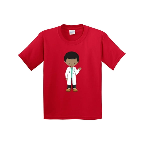 Inktastic African American Boy, Doctor, Lab Coat, Medicine Youth T-Shirt