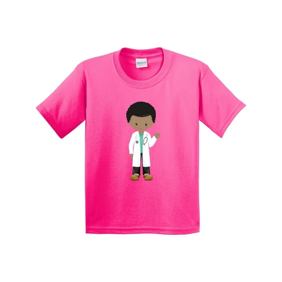 Inktastic African American Boy, Doctor, Lab Coat, Medicine Youth T-Shirt