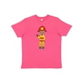 thumbnail image 1 of Inktastic African American Boy, Fireman, Firefighter, Helmet Youth T-Shirt, 1 of 5