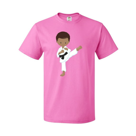 Inktastic African American Boy, Karate Boy, Black Belt, Kata T-Shirt