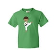 thumbnail image 1 of Inktastic African American Boy, Karate Boy, Black Belt, Kata Youth T-Shirt, 1 of 5