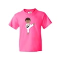 thumbnail image 1 of Inktastic African American Boy, Karate Boy, Black Belt, Kata Youth T-Shirt, 1 of 5