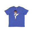 thumbnail image 1 of Inktastic African American Boy, Karate Boy, Black Belt, Kata Youth T-Shirt, 1 of 5
